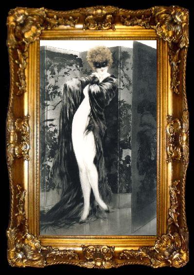 framed  Louis Lcart Prior to the masquerade, ta009-2